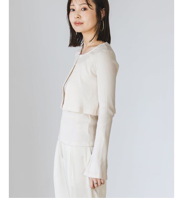 NOBLE「《アンサンブル対応》MAISON CORNICHON Short Cardigan Long sleeve」|カーディガン|