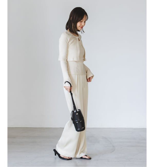 NOBLE「《アンサンブル対応》MAISON CORNICHON Short Cardigan Long sleeve」|カーディガン|