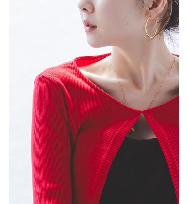 NOBLE「《アンサンブル対応》MAISON CORNICHON Short Cardigan Long sleeve」|カーディガン|