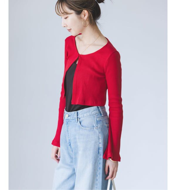 NOBLE「《アンサンブル対応》MAISON CORNICHON Short Cardigan Long sleeve」|カーディガン|