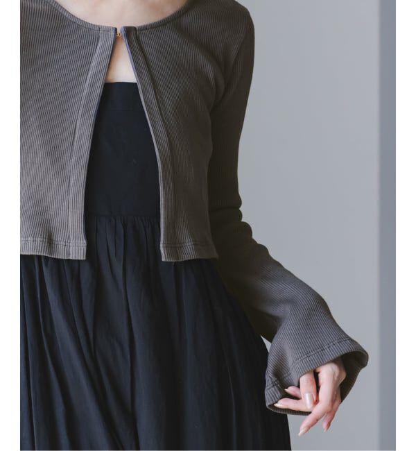 NOBLE「《アンサンブル対応》MAISON CORNICHON Short Cardigan Long sleeve」|カーディガン|