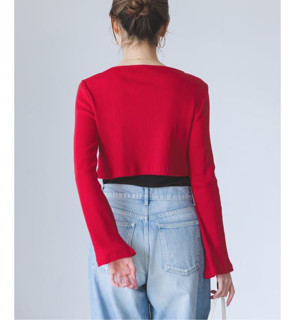 NOBLE「《アンサンブル対応》MAISON CORNICHON Short Cardigan Long sleeve」|カーディガン|