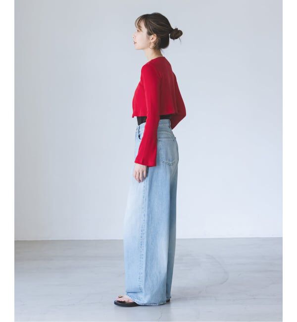NOBLE「《アンサンブル対応》MAISON CORNICHON Short Cardigan Long sleeve」|カーディガン|