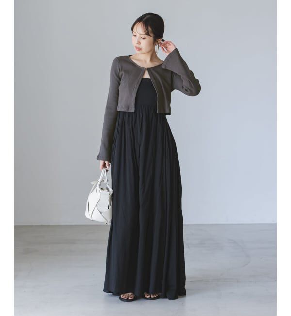 NOBLE「《アンサンブル対応》MAISON CORNICHON Short Cardigan Long sleeve」|カーディガン|