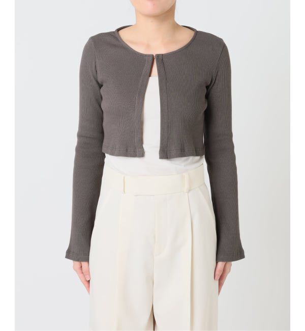 NOBLE「《アンサンブル対応》MAISON CORNICHON Short Cardigan Long sleeve」|カーディガン|