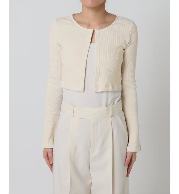 NOBLE「《アンサンブル対応》MAISON CORNICHON Short Cardigan Long sleeve」|カーディガン|