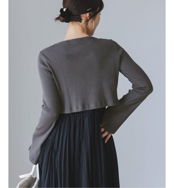 NOBLE「《アンサンブル対応》MAISON CORNICHON Short Cardigan Long sleeve」|カーディガン|
