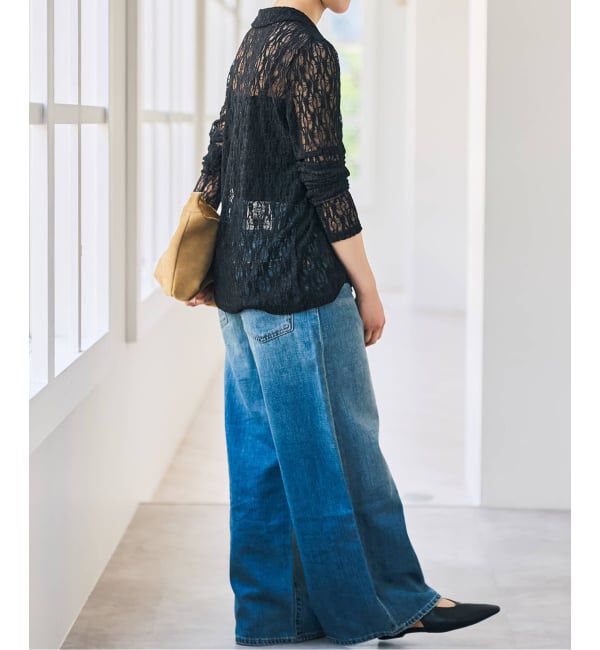 Spick and Span「シュリンクレースブラウス」|シャツ・ブラウス|