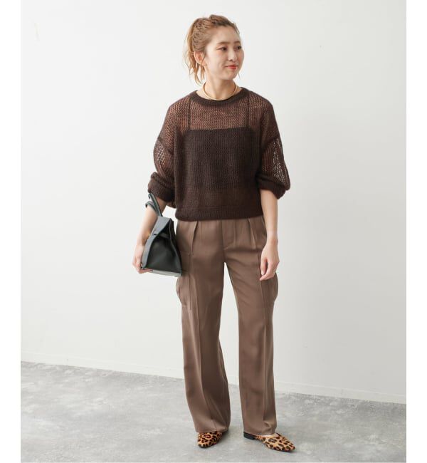 Spick and Span「ルーズモヘヤメッシュアミニット」|ニット・セーター|