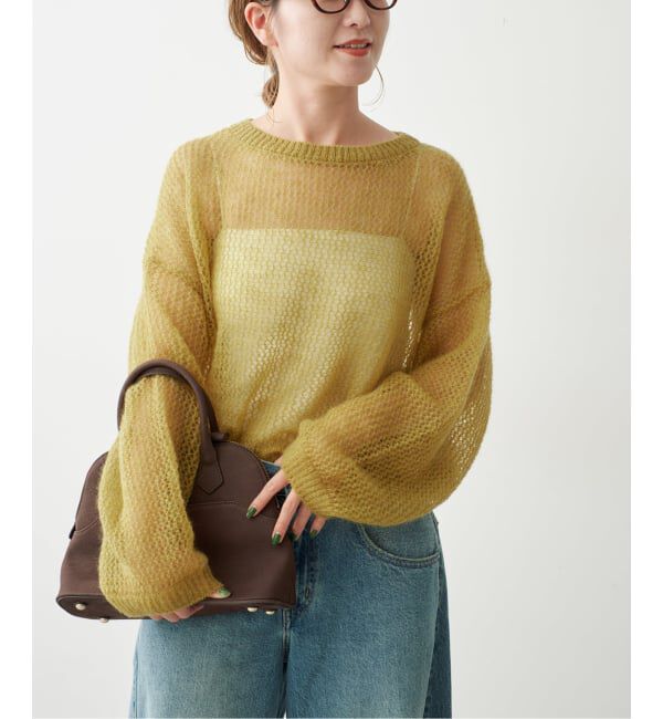 Spick and Span「ルーズモヘヤメッシュアミニット」|ニット・セーター|