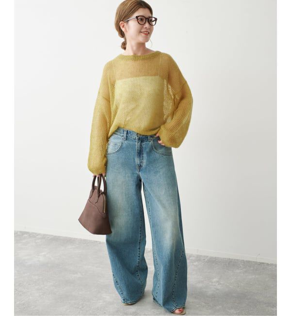 Spick and Span「ルーズモヘヤメッシュアミニット」|ニット・セーター|