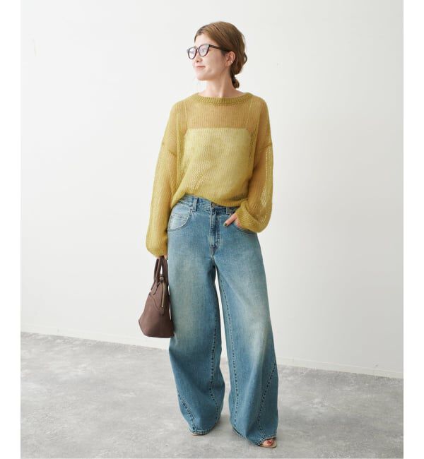 Spick and Span「ルーズモヘヤメッシュアミニット」|ニット・セーター|