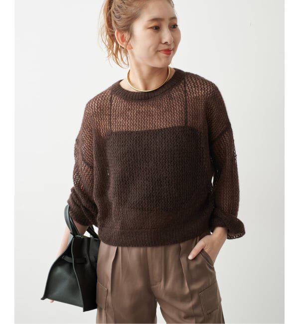 Spick and Span「ルーズモヘヤメッシュアミニット」|ニット・セーター|