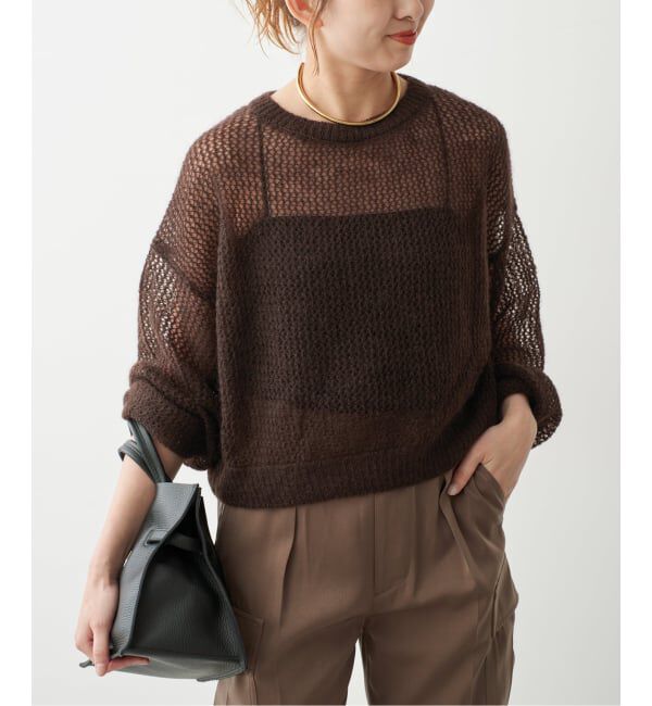 Spick and Span「ルーズモヘヤメッシュアミニット」|ニット・セーター|