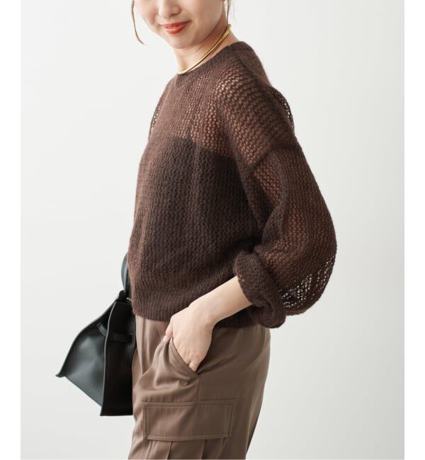 Spick and Span「ルーズモヘヤメッシュアミニット」|ニット・セーター|