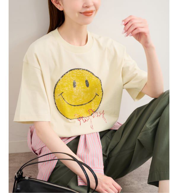 U by SPICK&SPAN「PAYDAY/ペイデイ SMILE TEE」|Tシャツ・カットソー|ホワイト