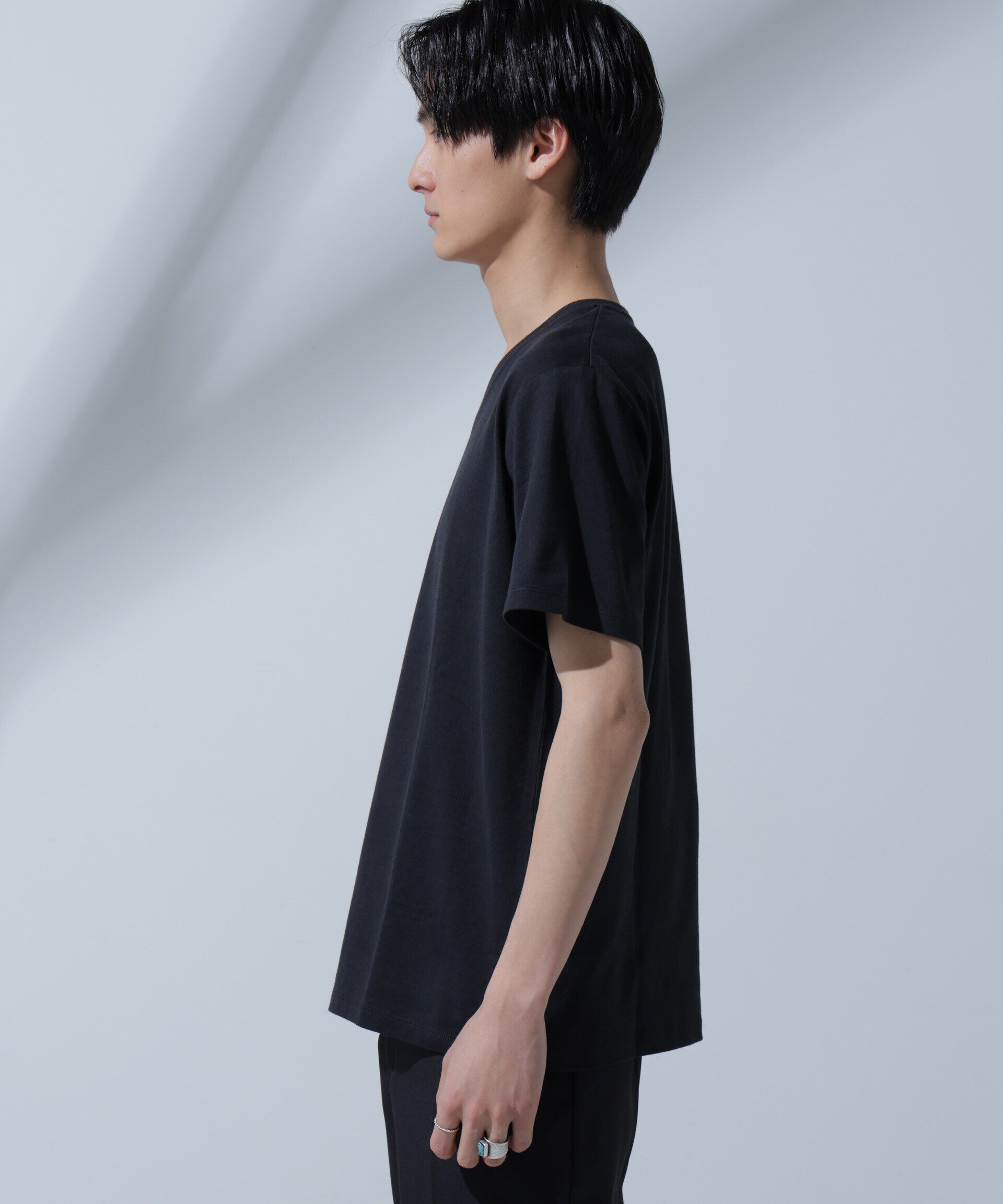 NANO universe「Anti Soaked(R)  汗染み防止 VネックTシャツ」|Tシャツ・カットソー|