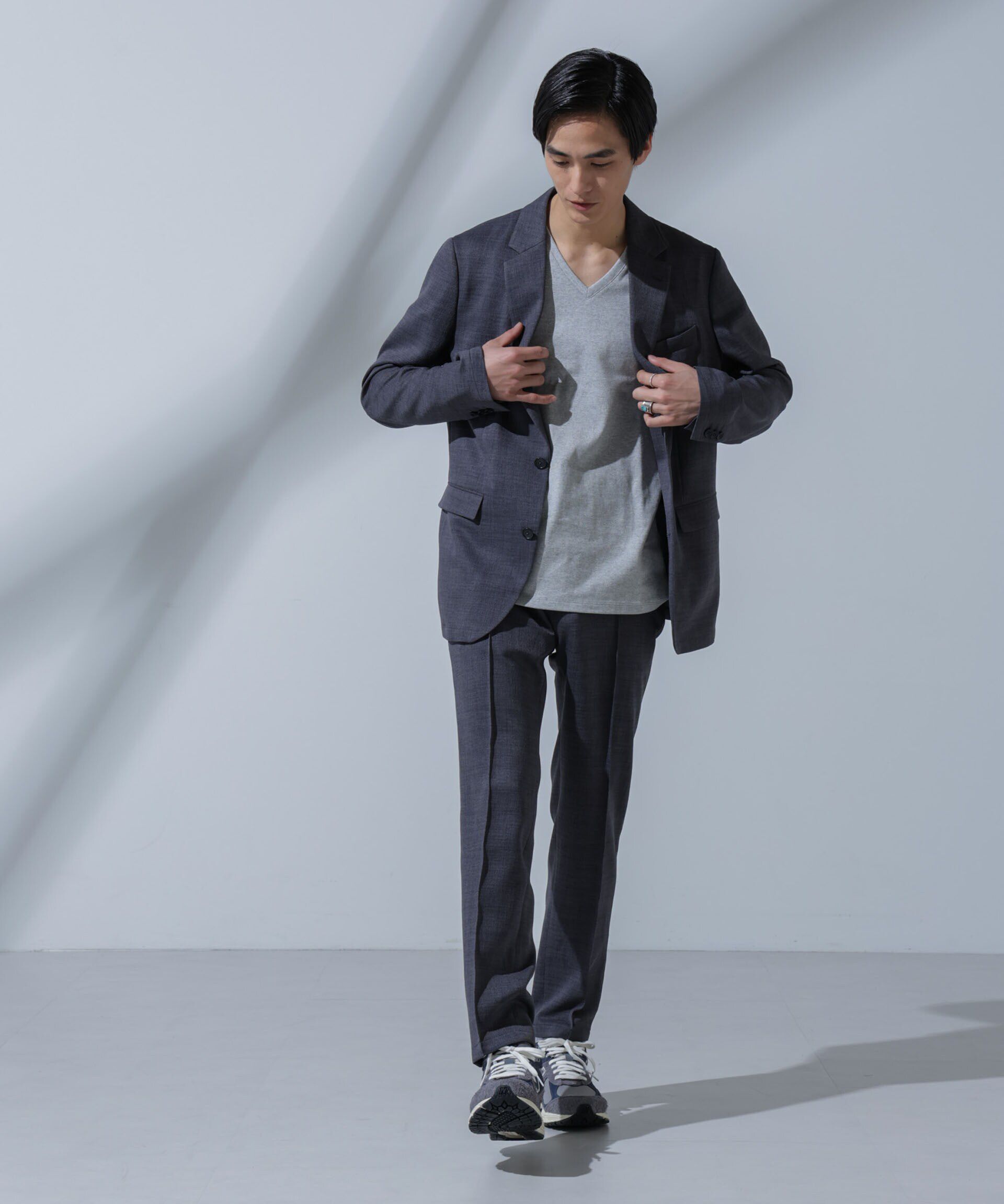 NANO universe「Anti Soaked(R)  汗染み防止 VネックTシャツ」|Tシャツ・カットソー|