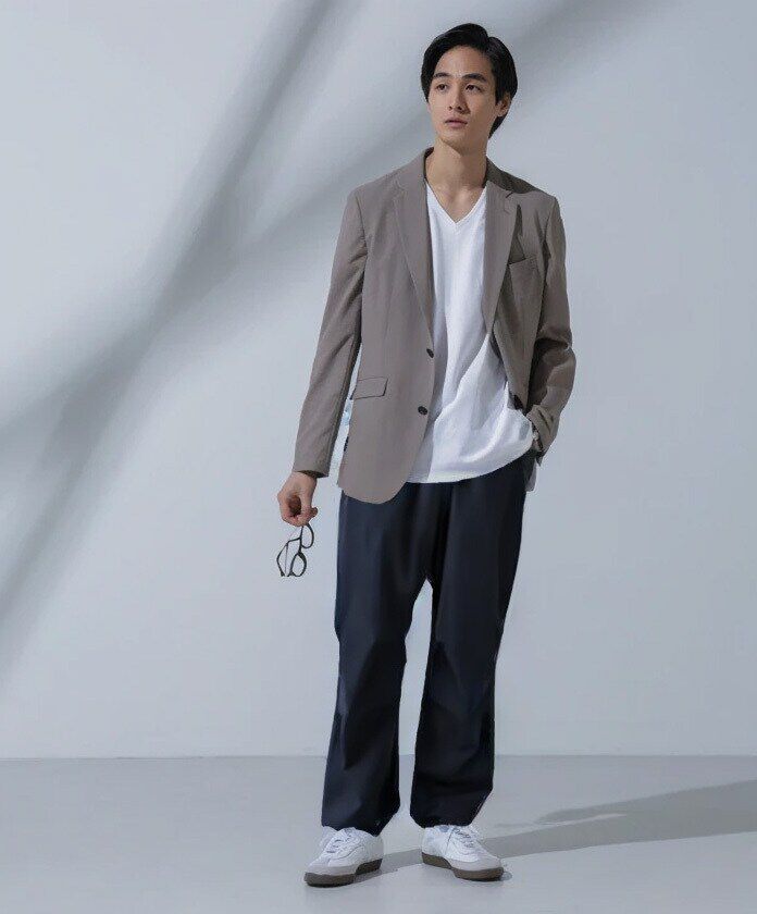 NANO universe「Anti Soaked(R)  汗染み防止 VネックTシャツ」|Tシャツ・カットソー|