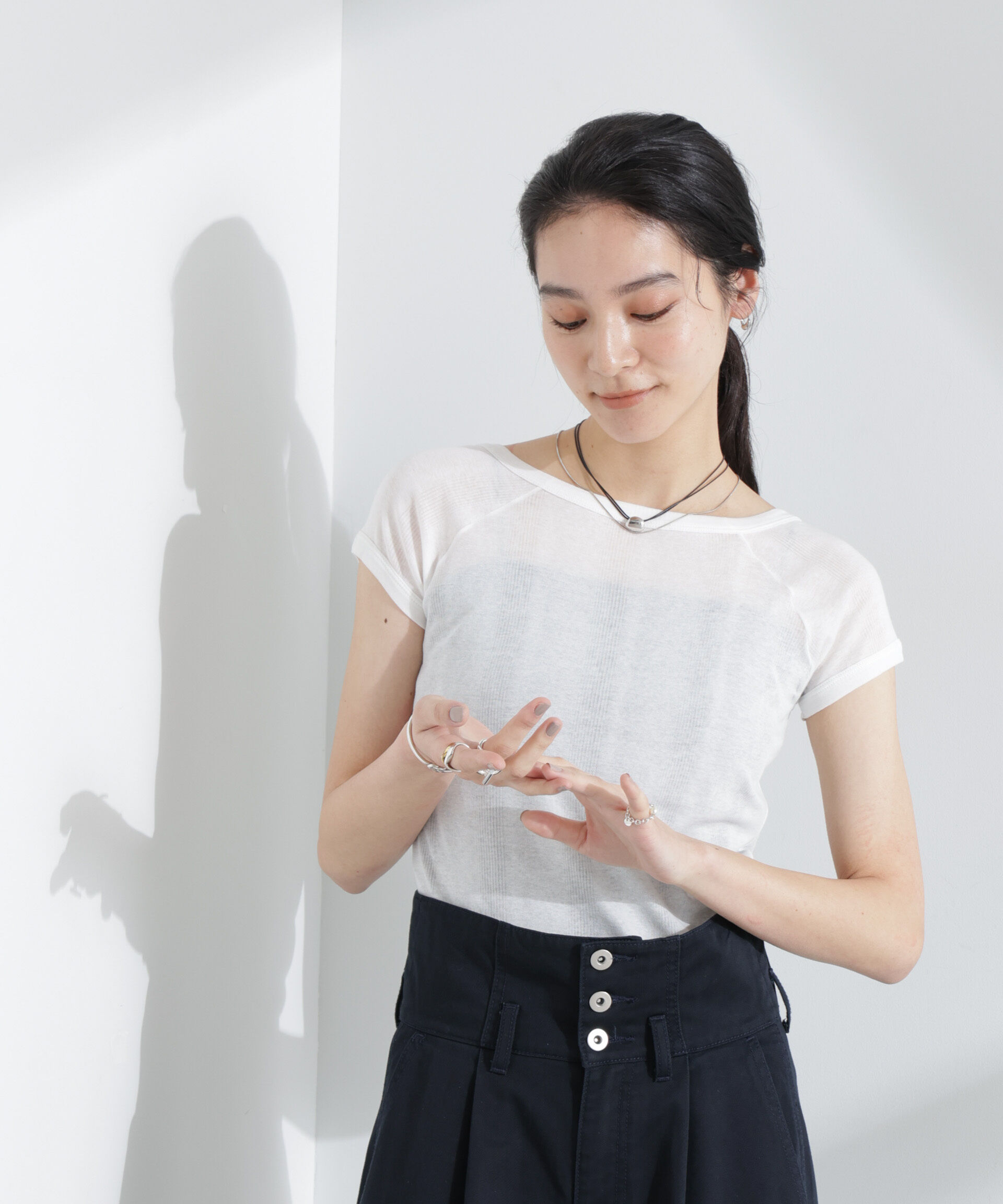 NANO universe「Robert P. Miller/Light Prib FS tee」|Tシャツ・カットソー|