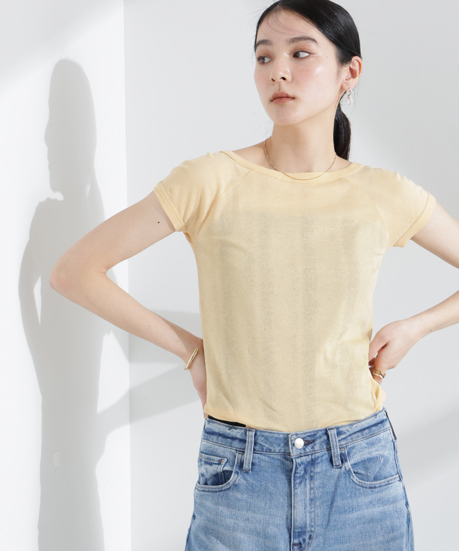 NANO universe「Robert P. Miller/Light Prib FS tee」|Tシャツ・カットソー|