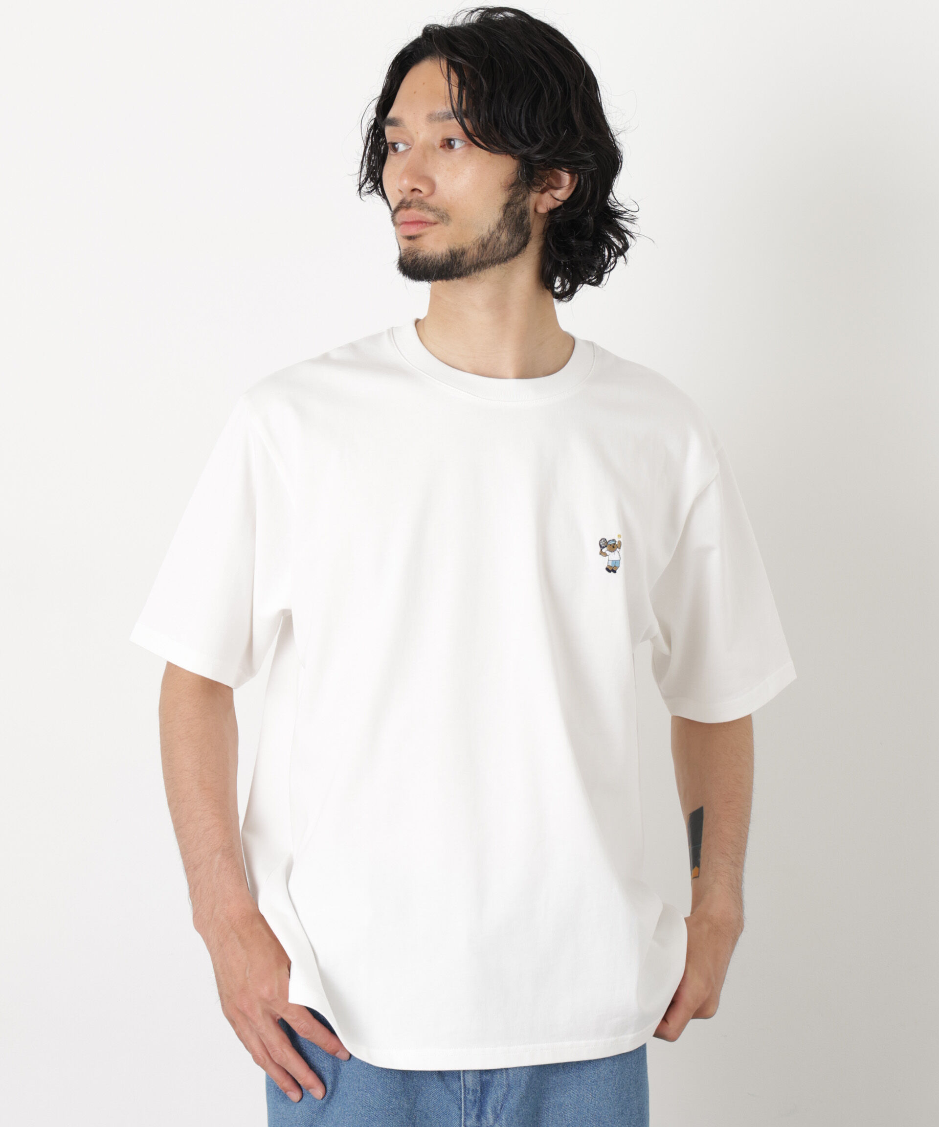 NANO universe「ナノベア  Tシャツ半袖 テニス」|Tシャツ・カットソー|
