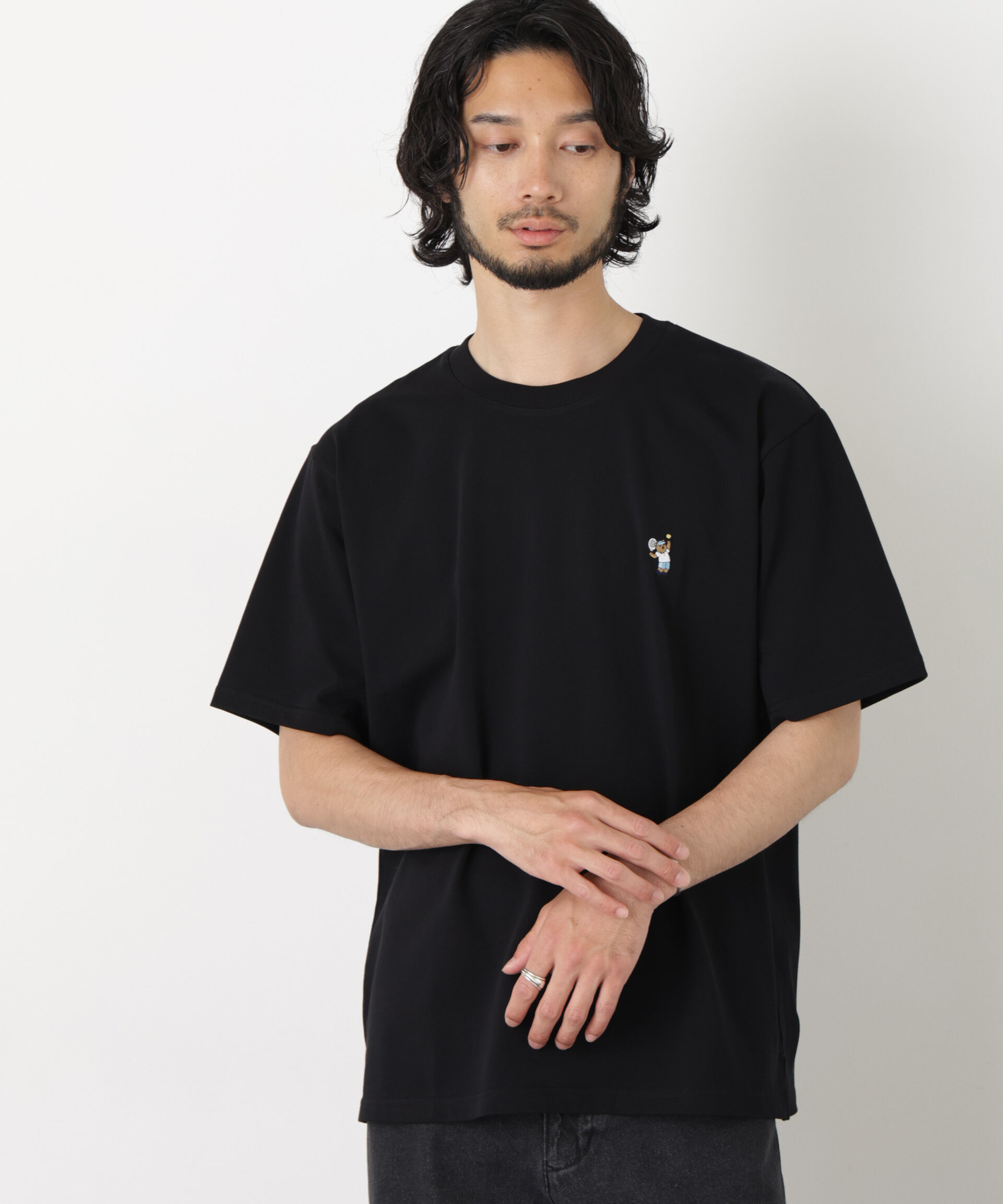 NANO universe「ナノベア  Tシャツ半袖 テニス」|Tシャツ・カットソー|