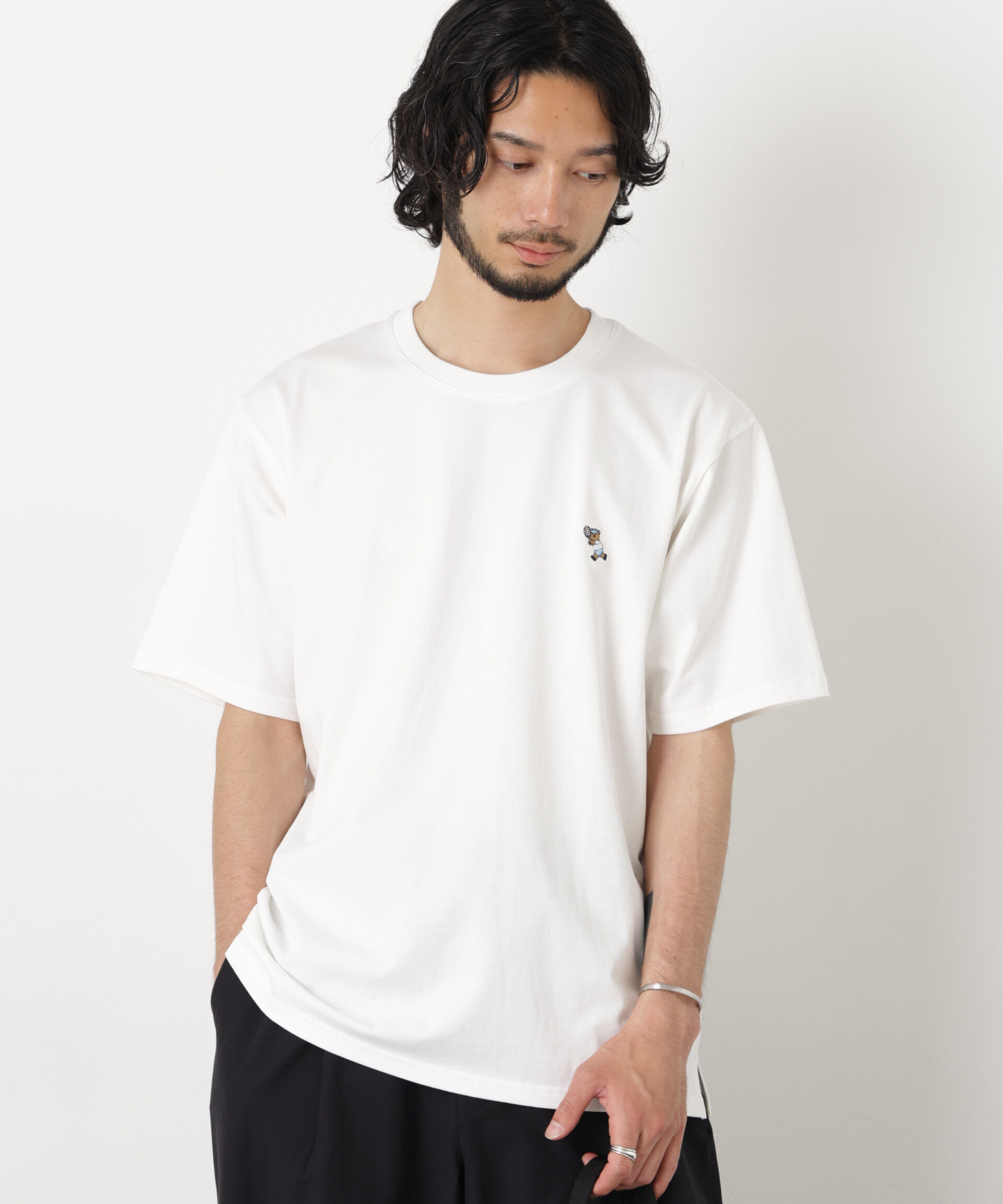 NANO universe「ナノベア  Tシャツ半袖 テニス」|Tシャツ・カットソー|