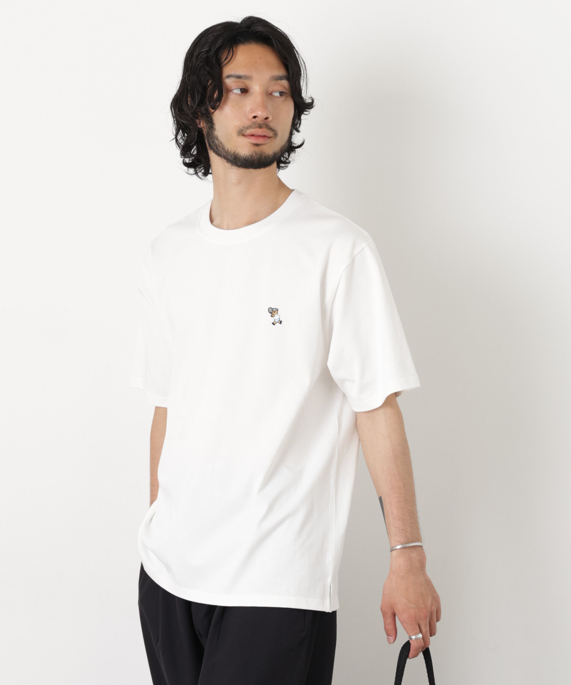 NANO universe「ナノベア  Tシャツ半袖 テニス」|Tシャツ・カットソー|