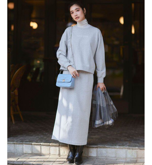 23区「【一部店舗限定/洗える】クリアコットンテリー セットアップ ロゴ スウェット」|Tシャツ・カットソー|