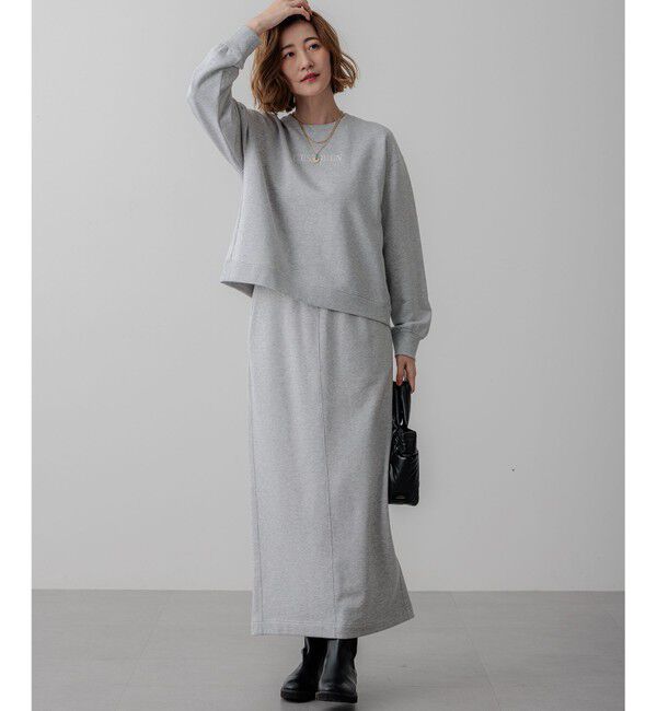 23区「【一部店舗限定/洗える】クリアコットンテリー セットアップ ロゴ スウェット」|Tシャツ・カットソー|