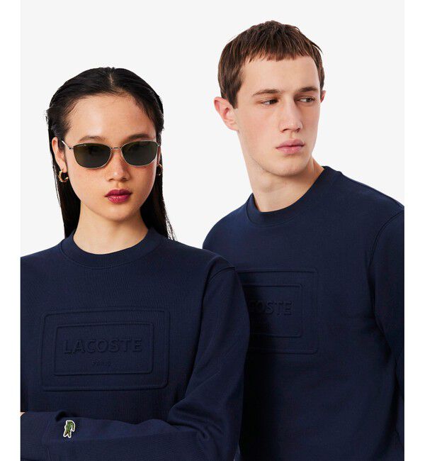 LACOSTE「エンボスクルーネックスウェット」|スウェット・ジャージ|