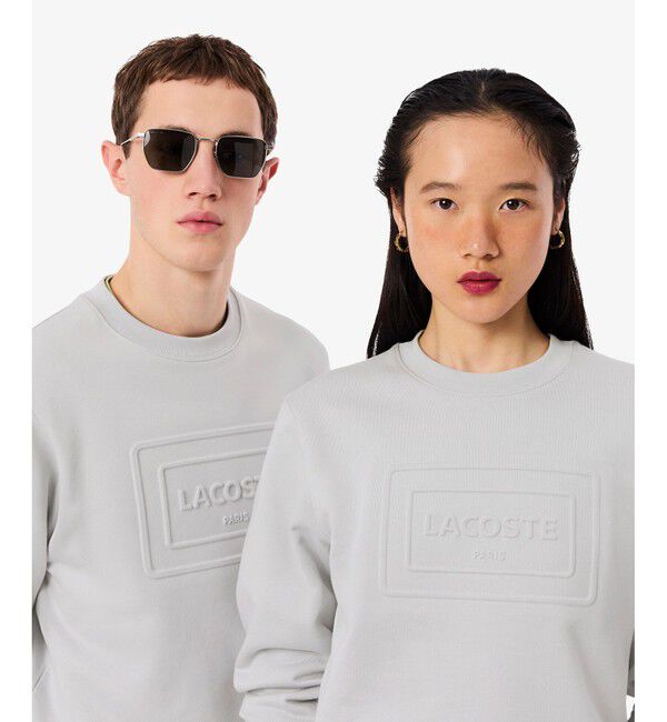 LACOSTE「エンボスクルーネックスウェット」|スウェット・ジャージ|