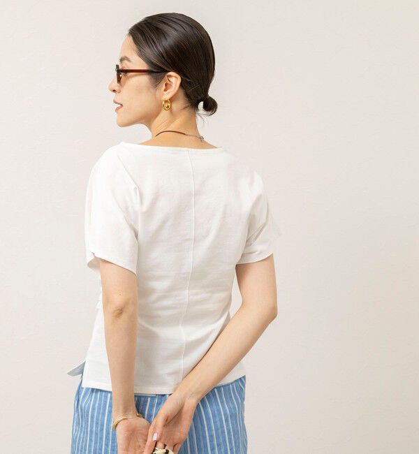 MAQWEL「【MAQWEL/マクウェル】ウォッシャブルタックドルマンＴ」|Tシャツ・カットソー|