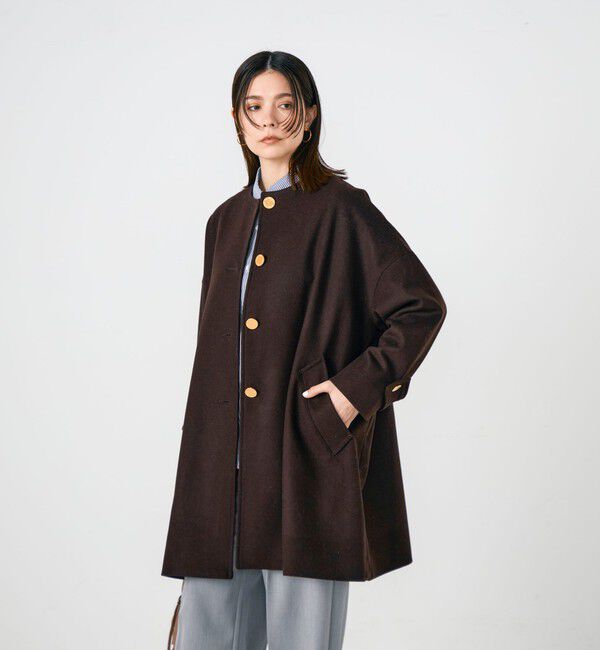 NOLLEY'S「【Traditional WeatherWear/トラディショナルウェザーウェア】MALTON N/C」|ノーカラーコート|