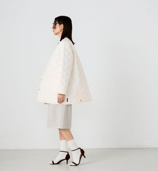 NOLLEY'S「【Traditional WeatherWear/トラディショナルウェザーウェア】ARKLEY A-LINE MIDDLE」|ノーカラーコート|