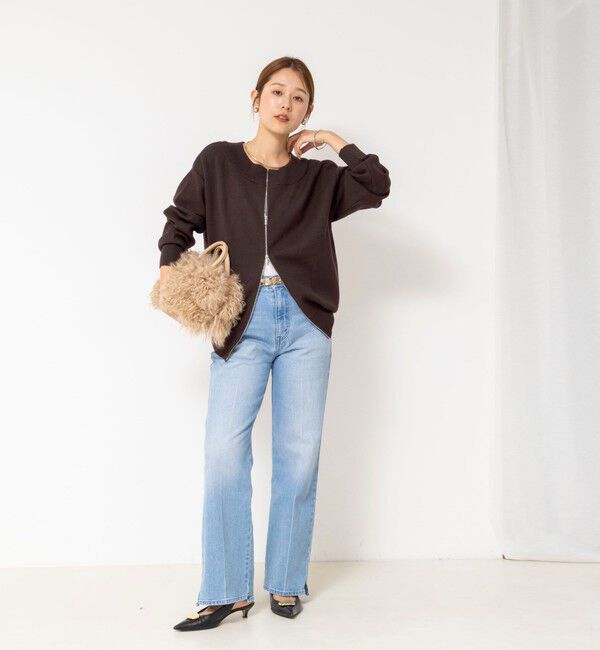 NOLLEY'S「【WEB限定】ウォッシャブルダブルジップ2WAYニット」|カーディガン|