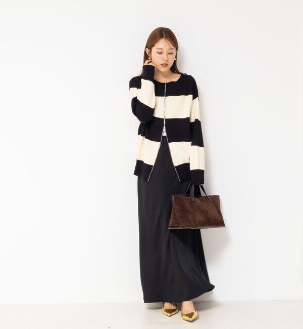 NOLLEY'S「【WEB限定】ウォッシャブルダブルジップ2WAYニット」|カーディガン|