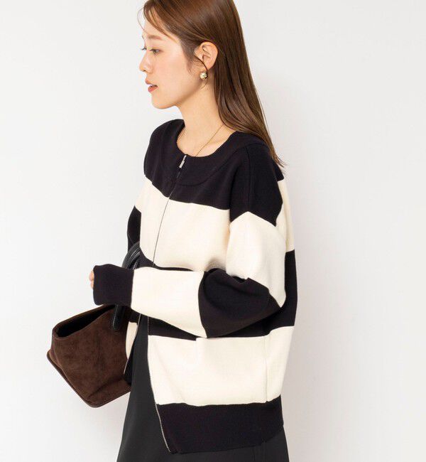 NOLLEY'S「【WEB限定】ウォッシャブルダブルジップ2WAYニット」|カーディガン|
