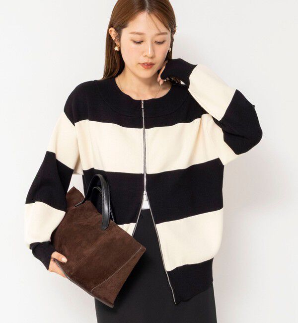 NOLLEY'S「【WEB限定】ウォッシャブルダブルジップ2WAYニット」|カーディガン|