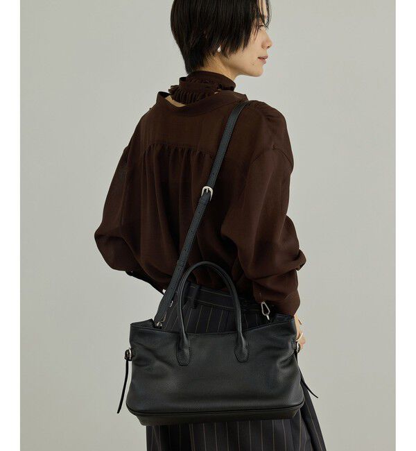 SALON adam et rope'「【WEB限定】ナチュラルレザー2WAYサイドベルトバッグ」|ショルダー・メッセンジャー|