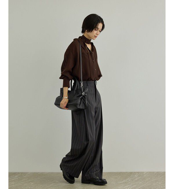 SALON adam et rope'「【WEB限定】ナチュラルレザー2WAYサイドベルトバッグ」|ショルダー・メッセンジャー|