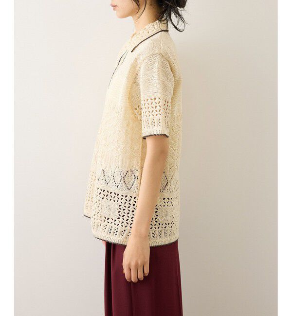ROPE「【COOHEM(コーヘン)】SUKASHI EMBOSSED KNIT/セットアップ対応」|ニット・セーター|