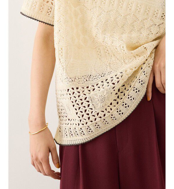 ROPE「【COOHEM(コーヘン)】SUKASHI EMBOSSED KNIT/セットアップ対応」|ニット・セーター|