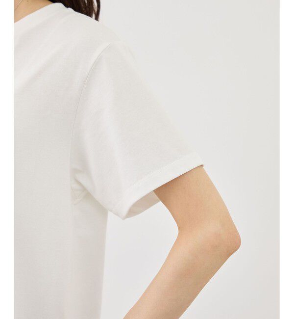 Rope&rsquo;Picnic「パール付きロゴTシャツ/UVカット・接触冷感・汗染み防止」|Tシャツ・カットソー|