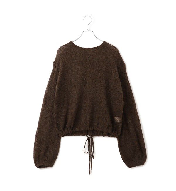 ADAM ET ROPE'「【WEB限定】ボリュームスリーブモヘアプルオーバー」|ニット・セーター|