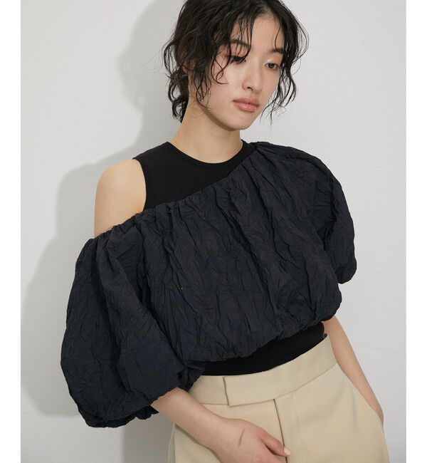 ADAM ET ROPE'「【WEB限定】ニットタンクセットクロップドプルオーバー」|その他|
