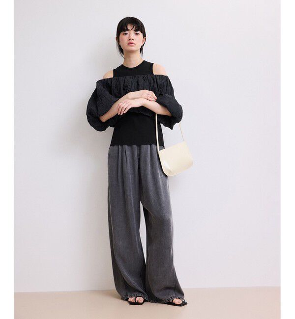 ADAM ET ROPE'「【WEB限定】ニットタンクセットクロップドプルオーバー」|その他|