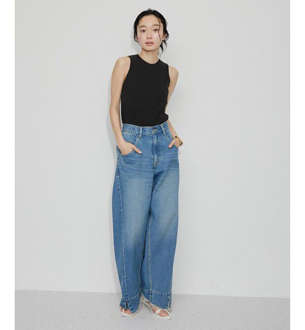 ADAM ET ROPE'「【WEB限定】ニットタンクセットクロップドプルオーバー」|その他|