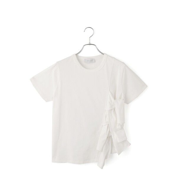 ADAM ET ROPE'「【サステナブル】リボンプルオーバー/接触冷感/UVカット/吸水速乾」|Tシャツ・カットソー|